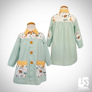 Bata escolar mandilón infantil babi personalizado